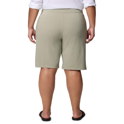 Columbia Womens All Seasons Long Short, Safari, Small/11 Inseam