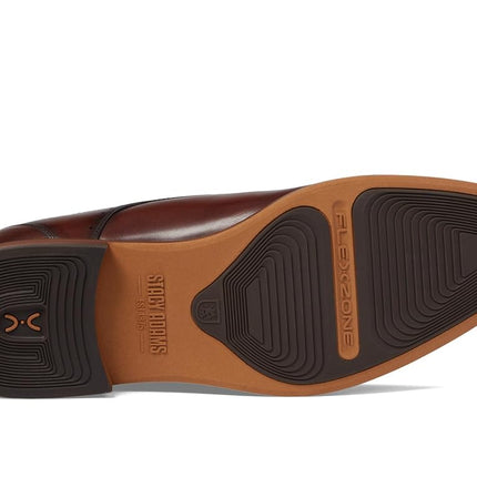 STACY ADAMS Zapatos Oxford con cordones de punta, para hombre Bryant Cap Toe, marrones, 8 anchos
