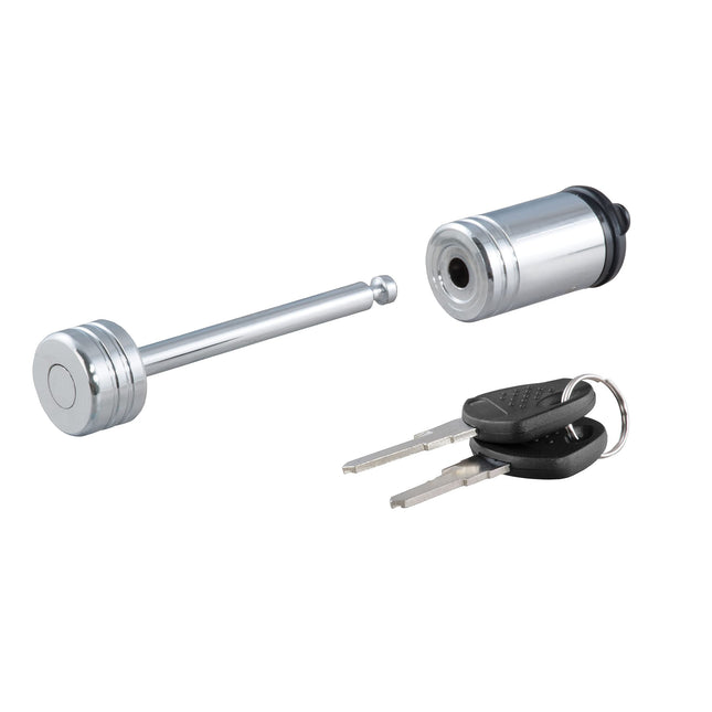 CURT 23522 Chrome Trailer Tongue Coupler Lock, 1/4