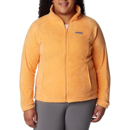 Columbia Women's Benton Springs Full Zip, Melocotón Atardecer, 3X