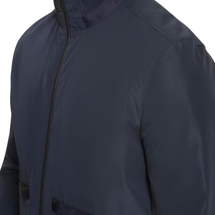 Cole Haan Men's Short Sleeve Self Packable Windbreaker, Navy, L
