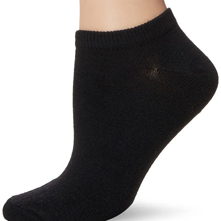K. Bell Women's Fun Patterns & Designs Low Cut Socks-6 Pairs-Cool & Cute Novelty Gifts, Black, 3.5-9 UK
