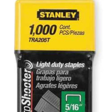 Stanley TRA205T Grapas de uso liviano de 5/16 pulgadas, 1,000 unidades (paquete de 2)