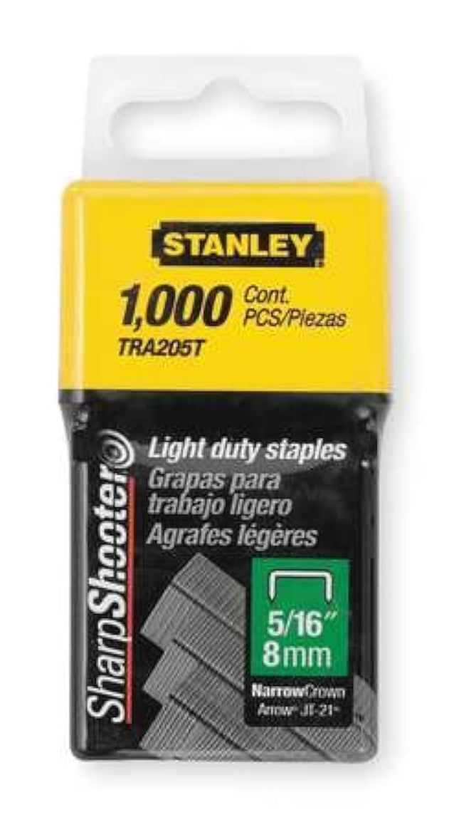 Stanley TRA205T 1,000 Units 5/16-Inch Light Duty Staples (2 pack)