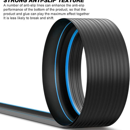 Jin&Bao Universal Garage Door Threshold Seal Strip, Bottom Weather Stripping Replacement Rubber Waterproof 20 FT Length（Blue）