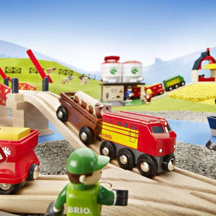 BRIO World 33757 - Lifting Bridge Wooden Train Accessory 3 Pieces Railway Expansion for Kids Ages 3+