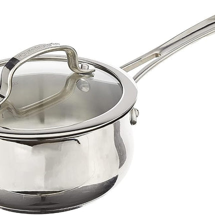 CUISINART 419-14 Contour Stainless 1-Quart Saucepan with Cover