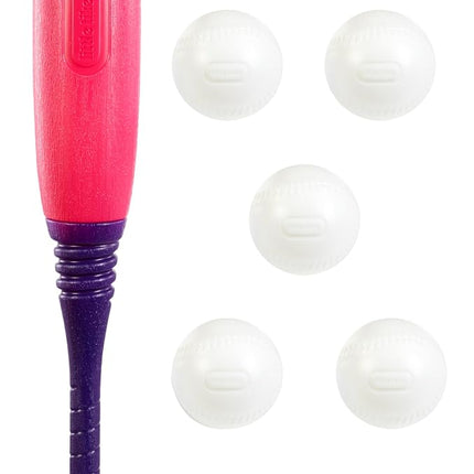 Little Tikes Set de Béisbol T-Ball, Rosa, 5 Pelotas, para Niños Pequeños de 18+ Meses – Exclusivo de Amazon