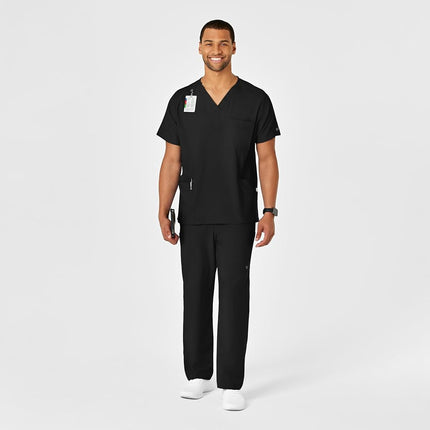 WonderWink Unisex's Multi-Cargo Medical Scrubs Pants, Black, Medium