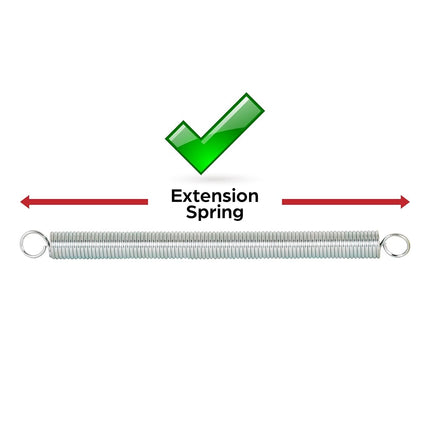 Prime-Line Products SP 9630 Muelle de extensión, 1 pulgada por 7 pulgadas, 0.135 pulgadas de diámetro
