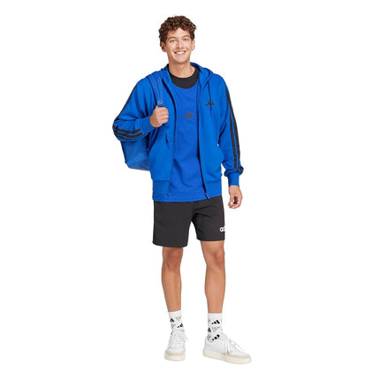 Adidas Mens Essentials Linear Single Jersey 7-inch Shorts, Black/White, Large Tall