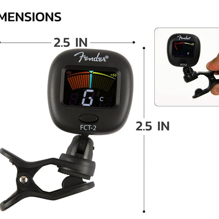 Afinador de clip profesional Fender FCT-2