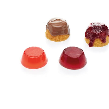 KitchenCraft Mini Pudding Mould Set of 4, Anodised Aluminium, 7.5 cm, Silver