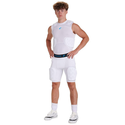 Champro Formation Youth 5 Pads Girdle, Size S, White