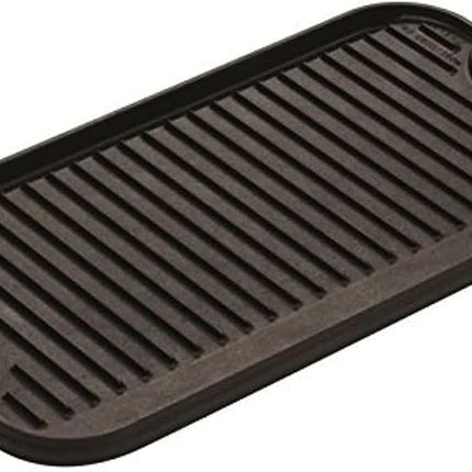 Lodge 50.8 x 26.51 cm / 20 x 10.44 inch Pre-Seasoned Cast Iron Reversible Grill/Griddle