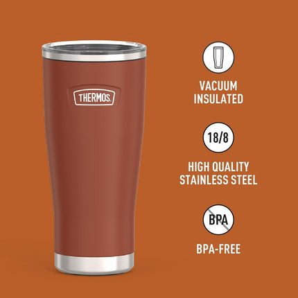 Vaso de acero inoxidable Saddle de 24 oz con tapa de cierre deslizante