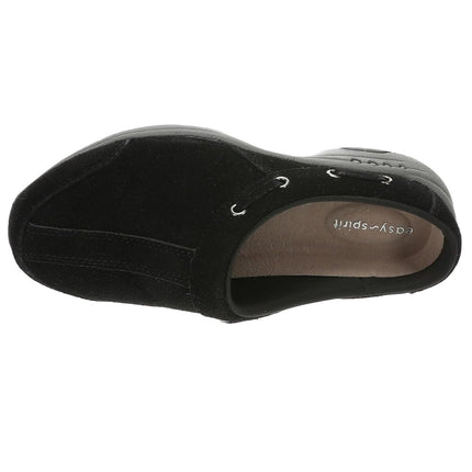 Easy Spirit Travelport Women's Slip On, 11 C/D US, Black-Suede