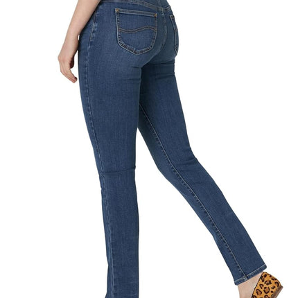 Lee Women's Ultra Lux Comfort with Flex Motion Straight Leg Jean, Seattle, 22 Long