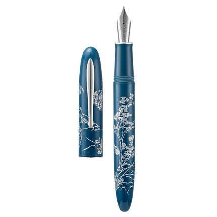 HONG DIAN N23 Blue Rabbit Fountain Pen, Long Blade