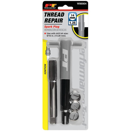 Performance Tool W86904 Thread Repair Kit M14-1.25. Restore Threads to The Original Sizing