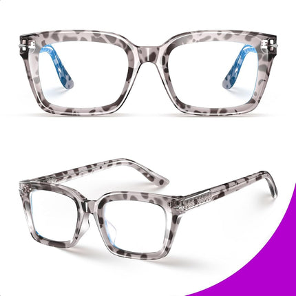 VISOONE Progressive Multifocal Reading Glasses Spring Hinge Blue Light Blocking for Women and Men readers 1.5x