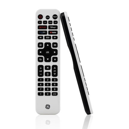 GE Rechargeable tv Remote and Control, Universal Remote for Samsung, Apple, Sony, Roku, LG Smart TVs, 4-Device, 80984