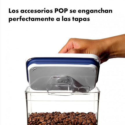 OXO Good Grips POP 2.0 3-Piece Rectangle Storage Container Set with Scoop