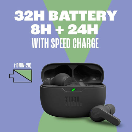 Jbl Vibe Beam Black True Wireless Earbuds - Black - JBLVBEAMBLK