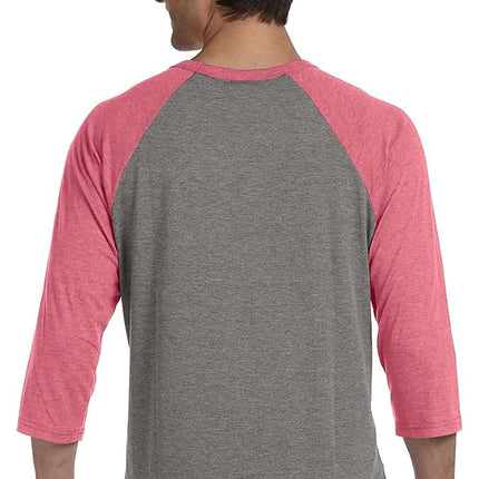 Bella + Canvas Adult 3/4 Sleeve Blended Baseball Tee