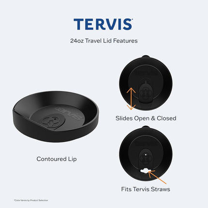 Gobelet isotherme Tervis Motif Tortue fabriqué aux États-Unis à double paroi, garde les boissons froides et chaudes, 473 ml, classique