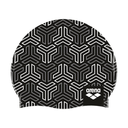Arena Print 2 Unisex Silicone Swim Cap for Adults,