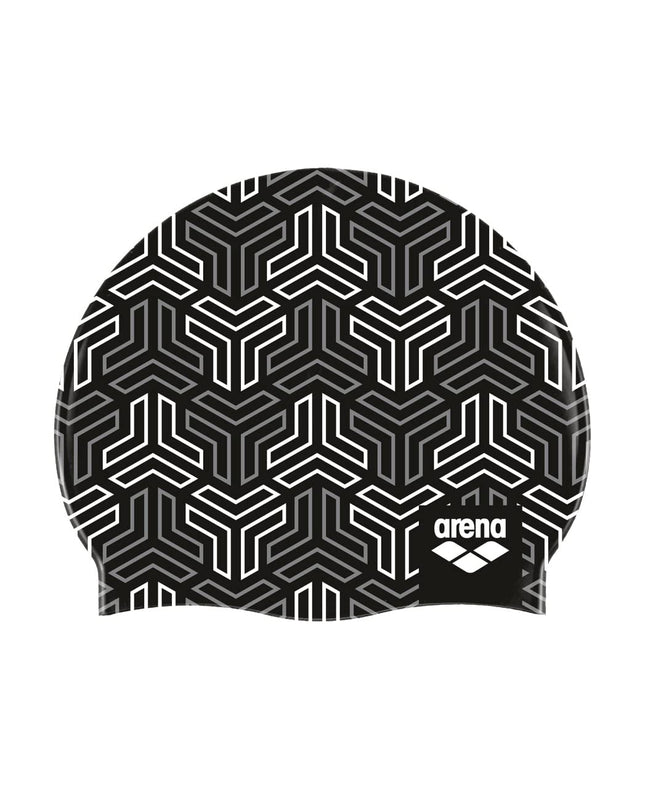 Arena Print 2 Unisex Silicone Swim Cap for Adults,