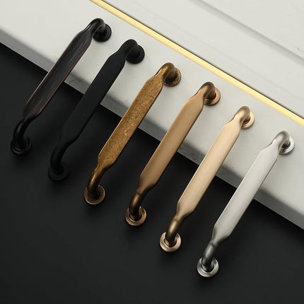 Asidrama 10 Pack 3.75 Inch(96mm) Champagne Bronze Kitchen Cabinet Handles, Cabinet Pulls Kitchen Cabinet Hardware for Cupboard Drawer Pulls