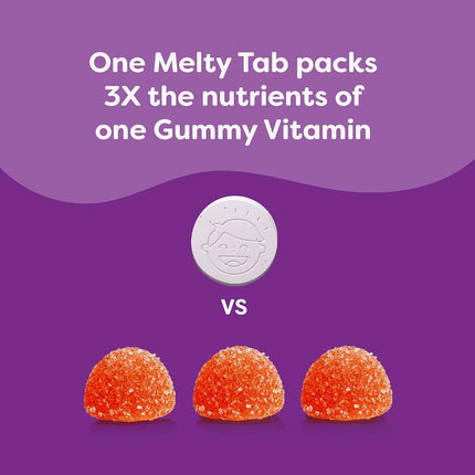 Renzo's Picky Eater Kids Multivitamin - Vegan Multivitamin for Kids with Iron, Vitamin C, and Zero Sugar, Dissolvable and Easy To Take Kids Vitamins, Cherry Flavored Childrens Vitamins [60 Melty Tabs]