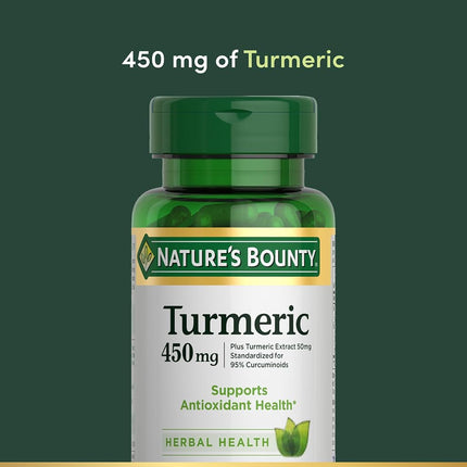 Nature's Bounty Turmeric Curcumin 450 mg, 60 Capsules