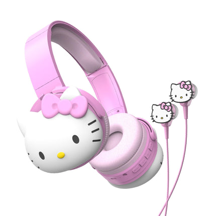 Hello Kitty 2-in-1 Wireless Bluetooth Headphones w