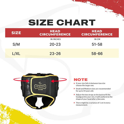 BRAVOSE Armour Boxing Headguard | Professional Strap Boxing, Training, Sparring & Martial Arts Headgear | Head Guard for Ear, Cheek, Face Protection | Helmet for MMA, Kickboxing, Taekwondo (S/M)