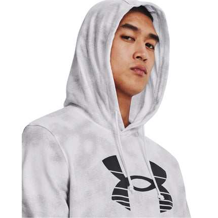 Sudadera con capucha Under Armour UA Rival Terry Novelty - 1377185-100 - Blanco/Gris niebla/Negro - L
