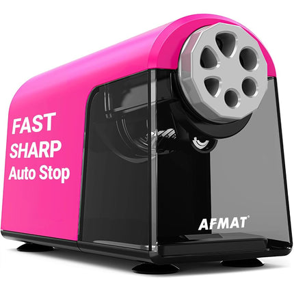 Heavy Duty Electric Pencil Sharpener, 6 Holes, Aut