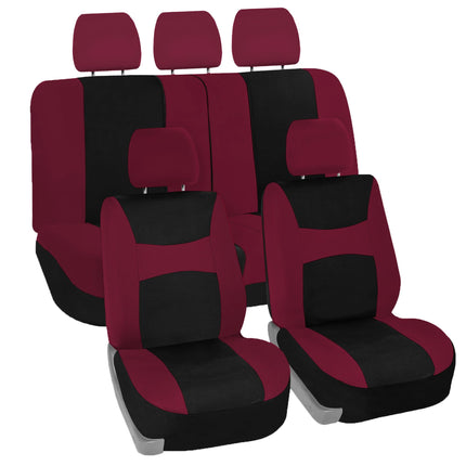 FH Group Automotive Seat Covers Burgundy Universal