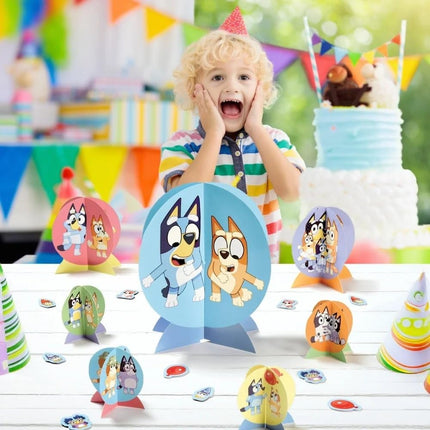 Bluey Table Centerpiece Kit - 27 Piece Set - Perfect Party Essential for Themed Parties & Events