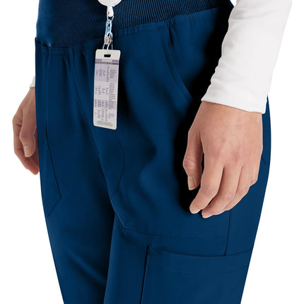 Dickies EDS Essentials by Women's Knit Waistband Scrub Pant Extra Pequeño Azul Marino
