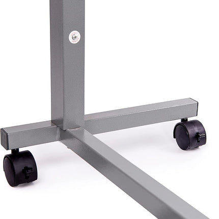 Vaunn Medical Adjustable Overbed Bedside Table with Wheels (Hospital and Home use)