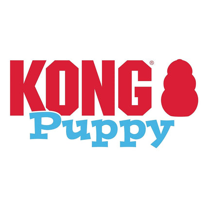 KONG - Puppy Toy Natural Teething Rubber - Fun to Chew, Chase & Fetch - For Small Puppies (Colour May Vary)