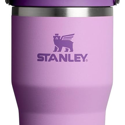 Vaso Stanley IceFlow 2.0 Flip Straw con Asa 20 oz | Tapa de Rosca y Pajita Abatible | Botella de Agua Antifugas | Acero Inoxidable Aislado | Sin BPA | Lila