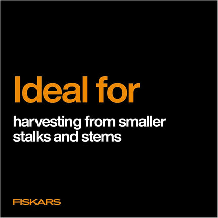 Fiskars Folding Knife for Produce Harvesting, Foldable Gardening Hand Tool with Ergonomic Design