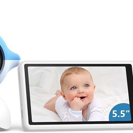 WUUK 2K Baby Monitor with Camera and Audio (Blue)