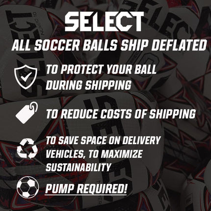 SELECT Numero 10 Soccer Ball, White/Black NFHS V25, Size 5