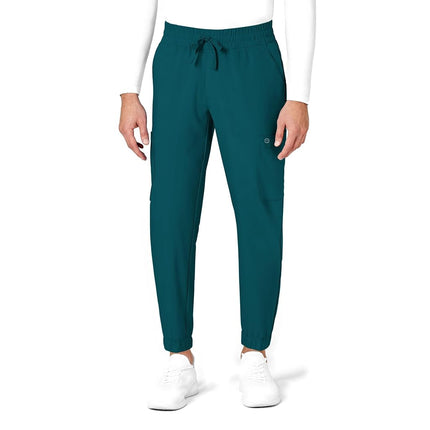 WonderWink Men's Cargo Jogger Pant, Caribbean, Sma