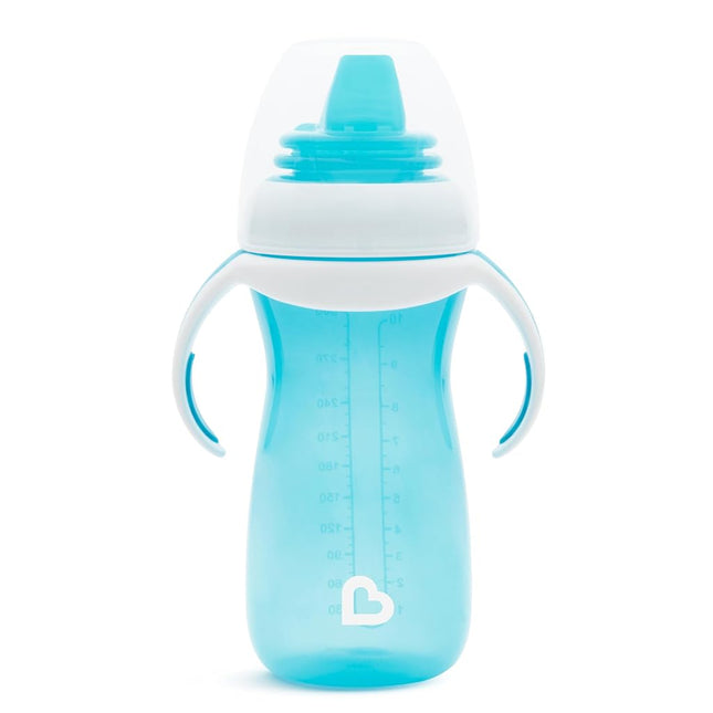 Munchkin Gentle Transition Baby Sippy Cup, Baby's First Sippy - Helps Babies & Toddlers Transitioning from Bottles to Cups, Spill Proof, 9 Months & Up, 10 Ounce, Green